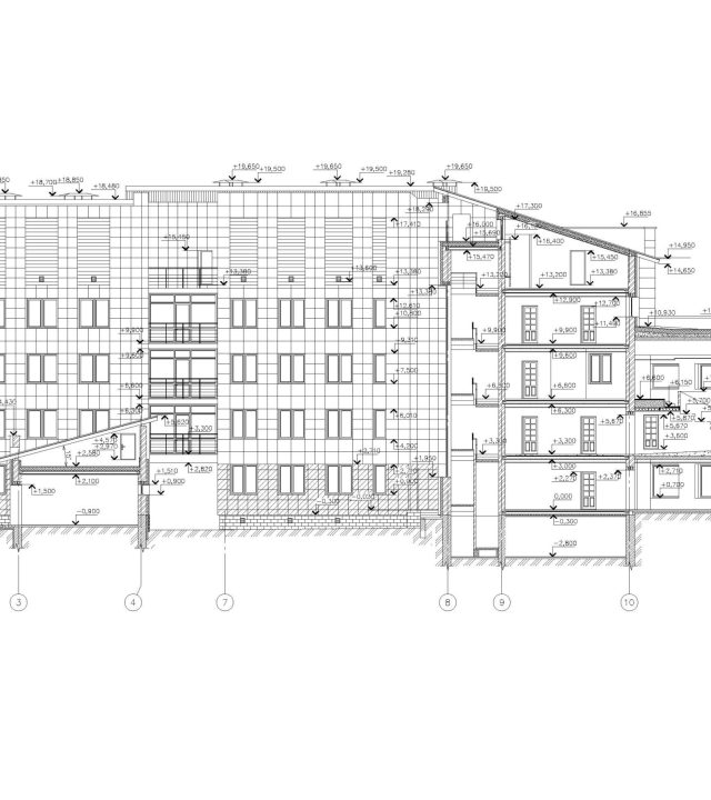 Administrative Building free AutoCAD drawings